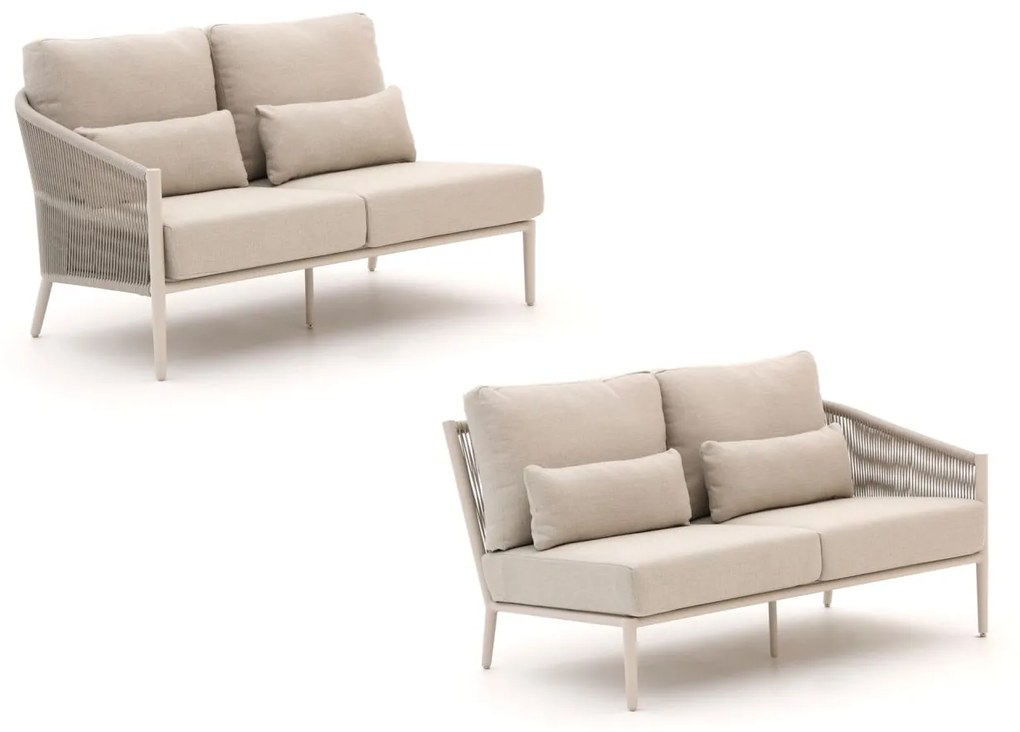 + 15% kassakorting | Loungebank Tuin Bellagio  | Aluminium | Tuinbank Beige | Kees Smit Tuinmeubelen