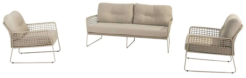 4 Seasons Outdoor Albano loungeset 3-delig - latte