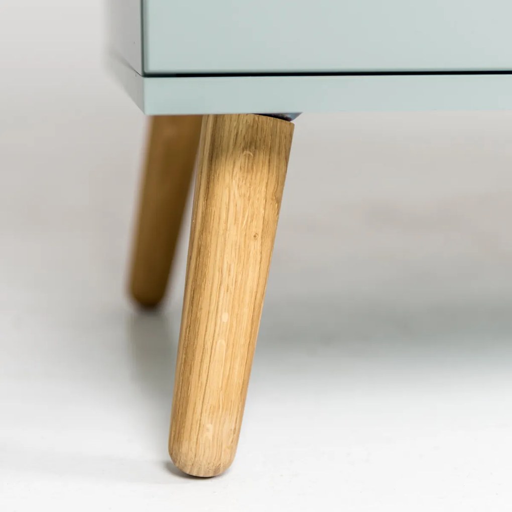 Tenzo Dot Groen Dressoir Met Eiken Blad - 109x43x79cm.