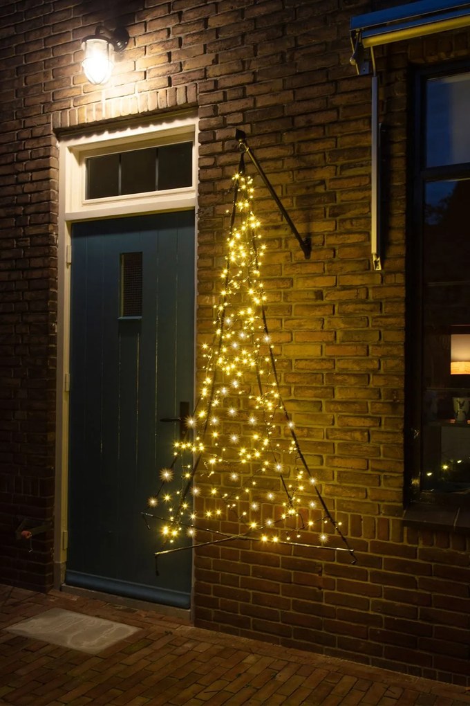 Fairybell hangende verlichte kerstboom - 150 cm - 240 warm witte ledlampjes - inclusief ophangsysteem