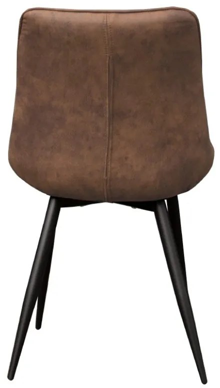 Eetkamerstoel - Loena - stof Cowboy retro lederlook taupe