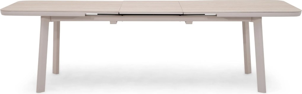 Tuintafel rechthoekig 220/280x100 cm Zand/Beige  Primo uitschuifbare