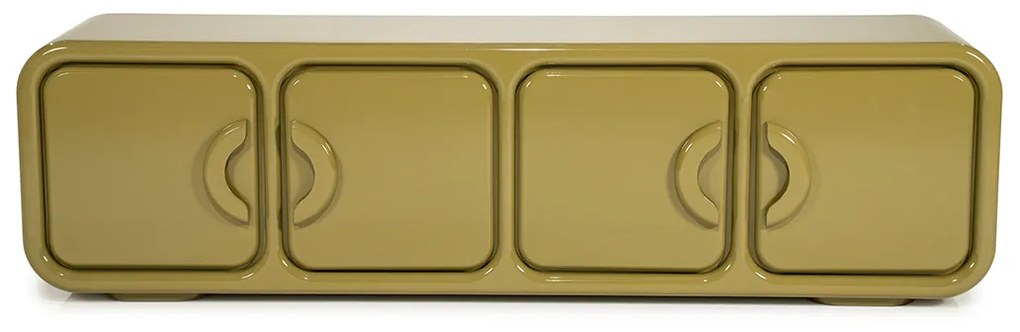 Retro TV-meubel Groen - 176x39x50cm.