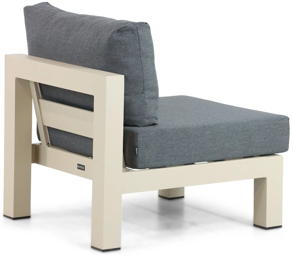 Hoek loungeset 6 personen Aluminium Taupe Lifestyle Garden Furniture Luca