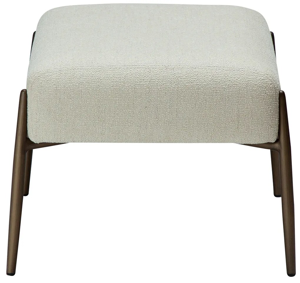 Dan-Form Glam Voetenbankje Wit Boucle