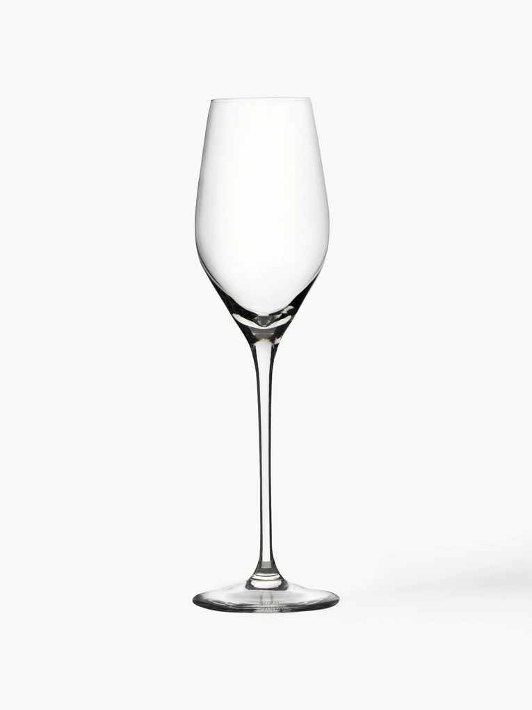 Kristallen champagneglazen Exquisit, 6-delig