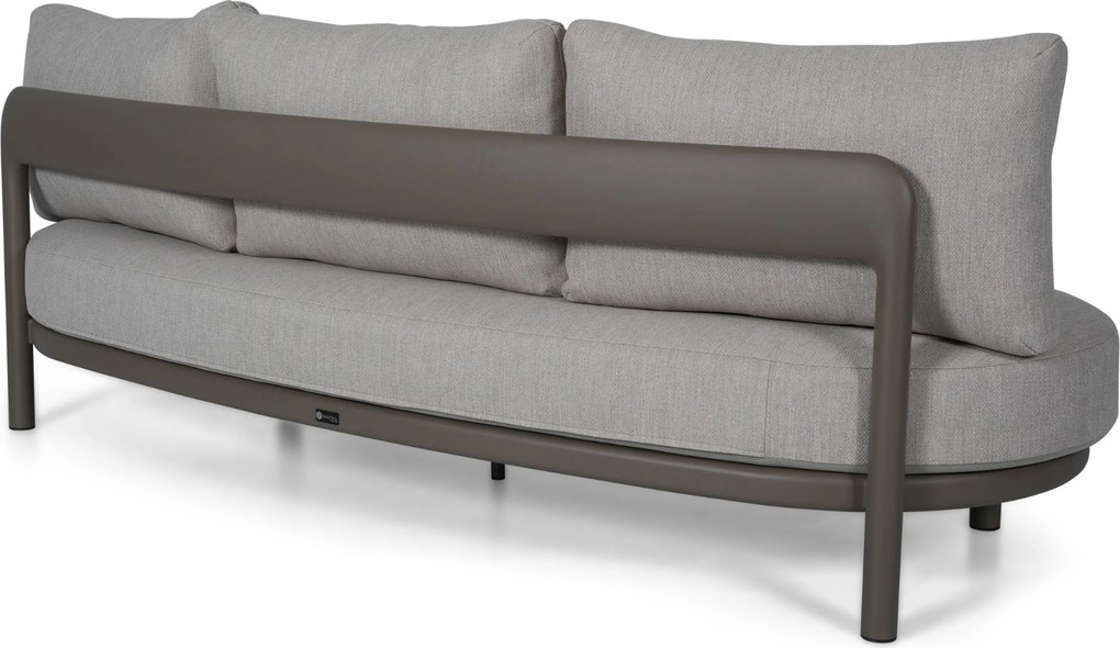 Stoel en Bank Loungeset 5 personen Aluminium Taupe Santika Furniture Santika