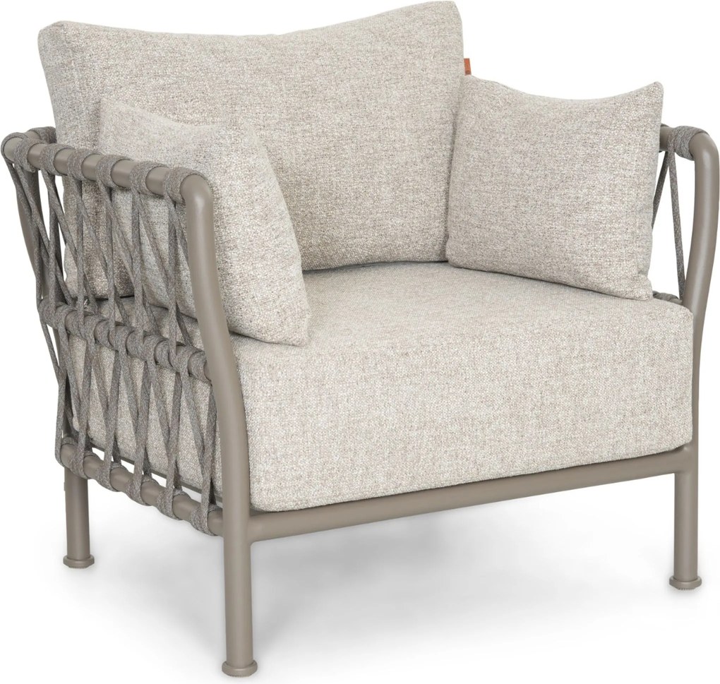 Stoel en Bank Loungeset 5 personen Rope Zand/Beige  Santika Furniture Santika