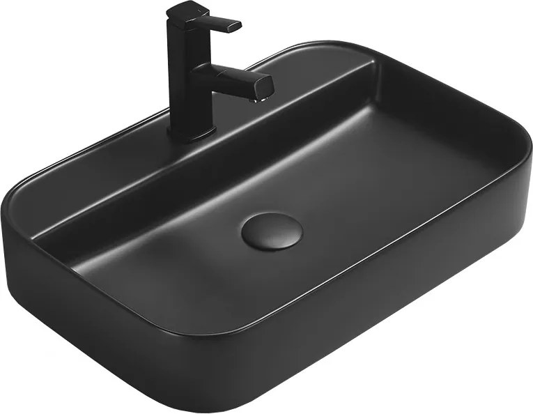 Mexen Sofia opzetwastafel 60 x 40 cm, zwarte mat - 22156085