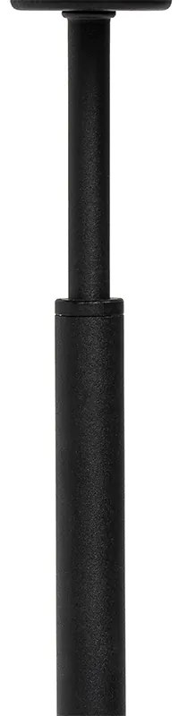 Moderne tafellamp stoffen kap zwart met goud - VT 1