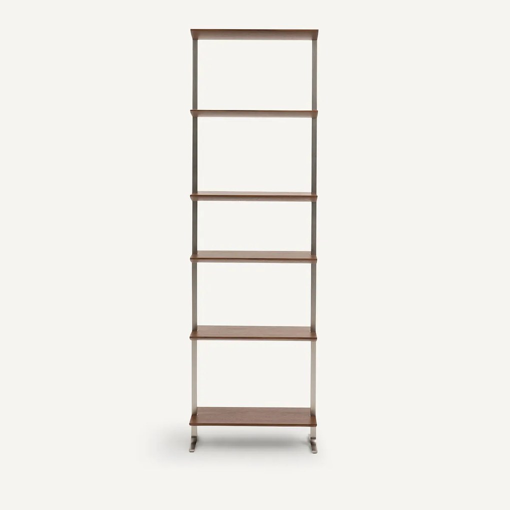 Boekenrek in notenhout L55 cm, Livel