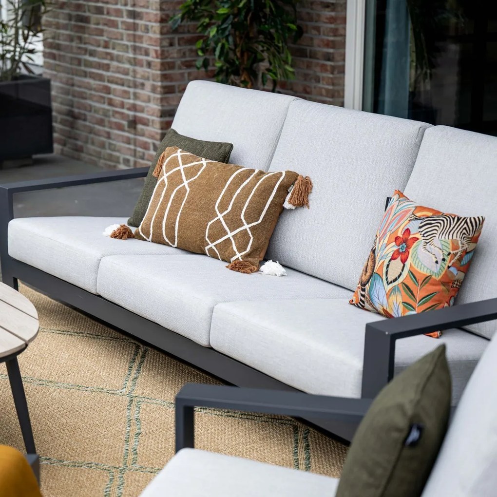 Garden Impressions Coba 3-zits loungebank – donker grijs