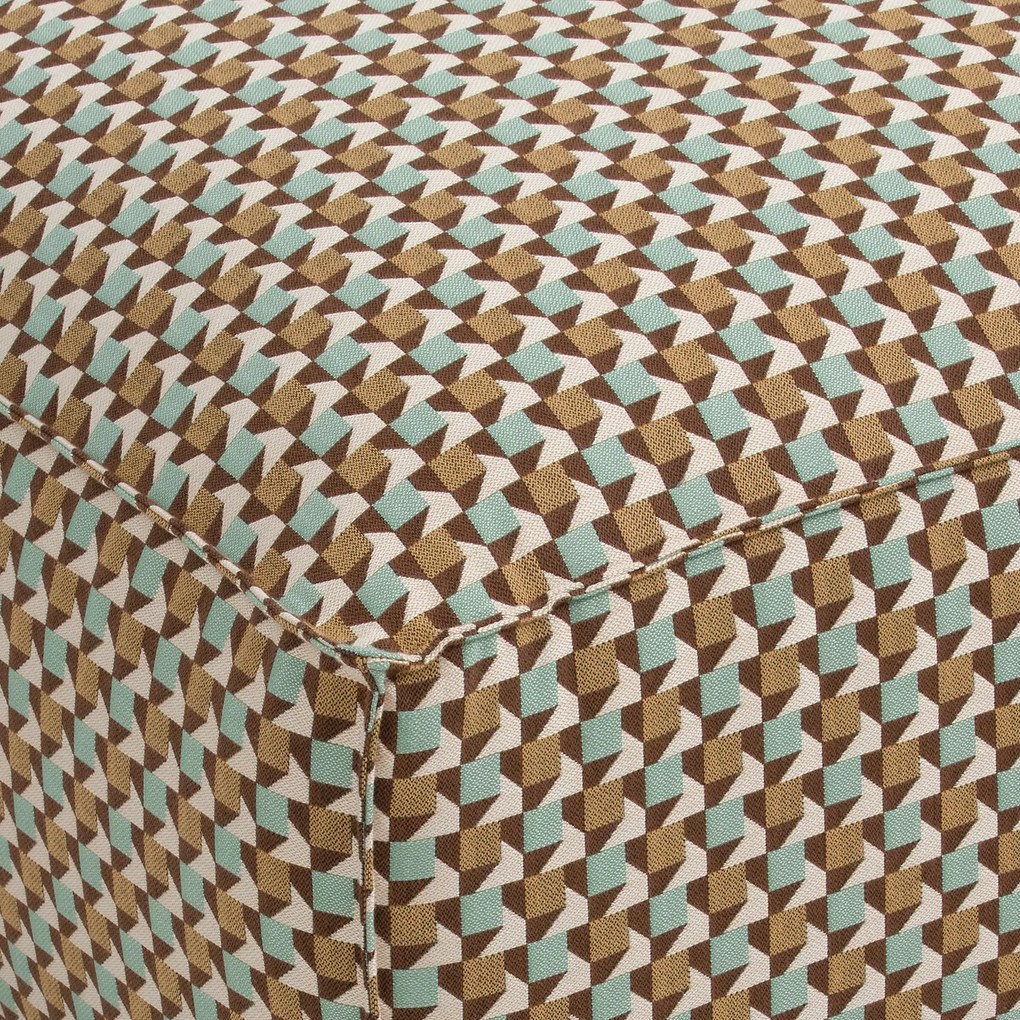 Modulaire poef, jacquard origami, Seven