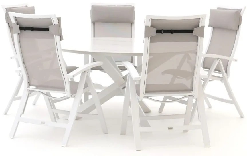 Diningset Bellagio  | 5 personen | Tuinset sintered stone | 6-delig | Kees Smit Tuinmeubelen