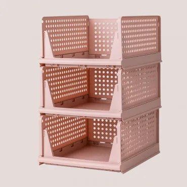 Set Van 3 Kledingorganizers Evadin Lichtroze & ↑18,8 Cm - Sklum