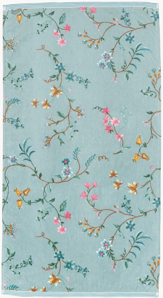 Fluweel & terry handdoek Les Fleurs