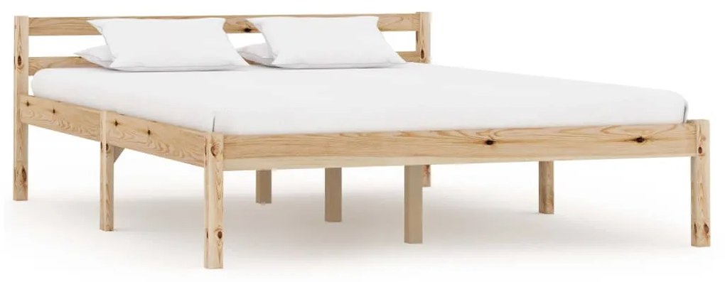 vidaXL Bedframe massief grenenhout 140x200 cm