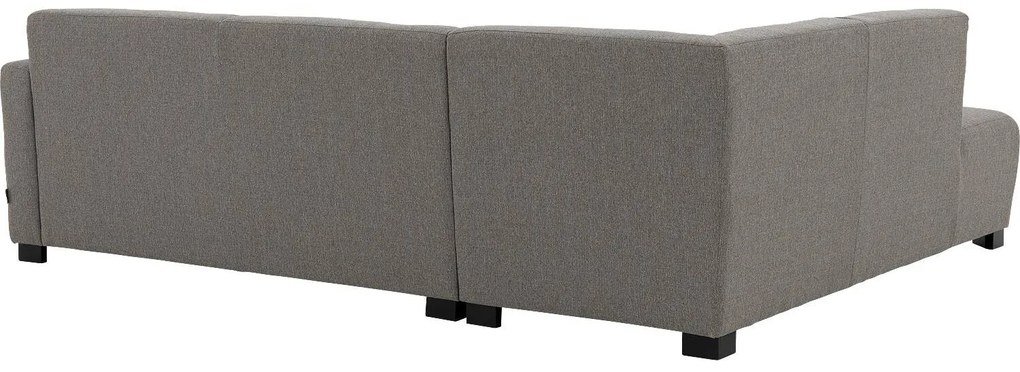 Goossens  My Style grijs, stof, 2,5-zits, stijlvol landelijk met ligelement links
