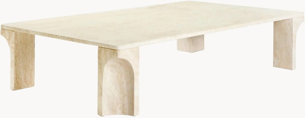 Travertijn salontafel Doric, B 140 cm