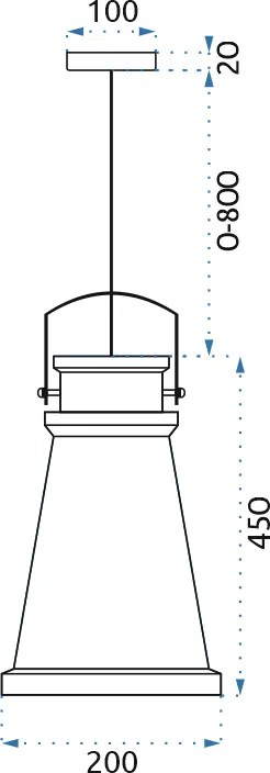 Plafondlamp ASTI A Zwart / Goud