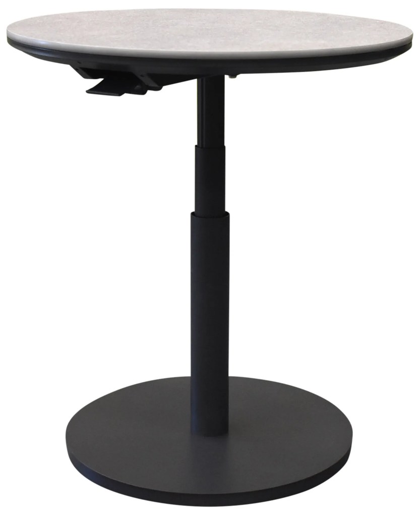 San Sebastian bijzettafel 59xH45-65 cm rond aluminium sintered stone antraciet