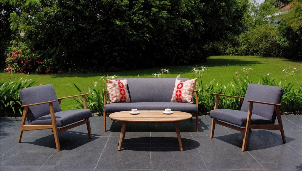 The Outsider Stoel-Bank Loungeset - Narvik - Acacia - Grijs - The Outsider