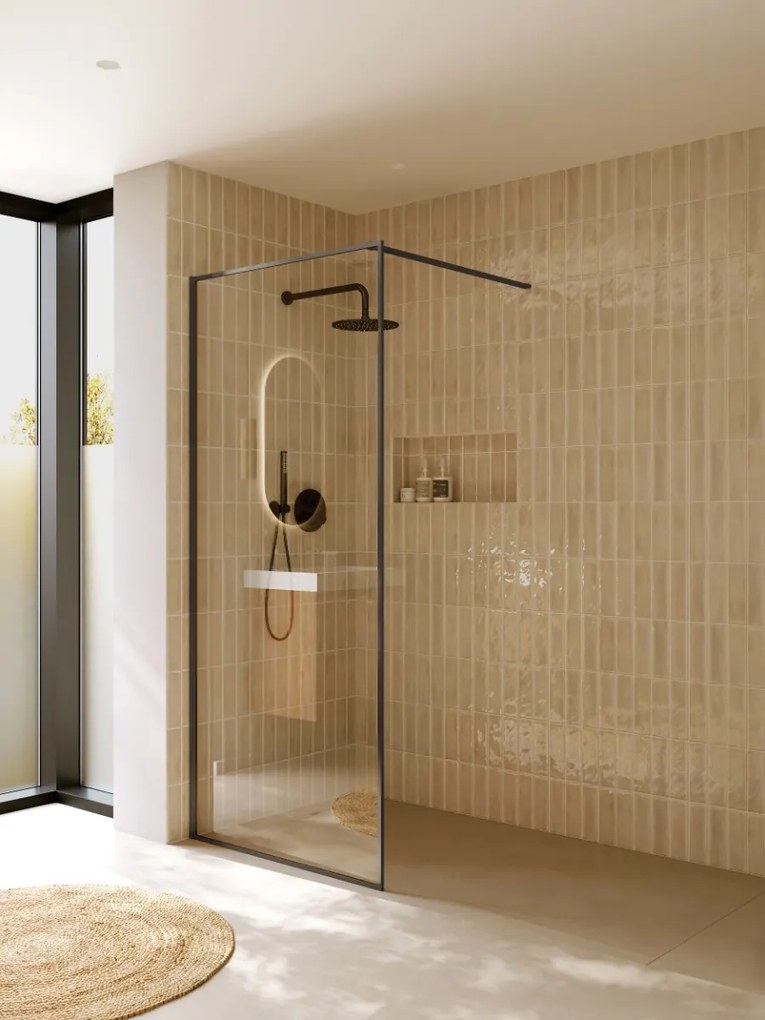 Riho Define inloopdouche 90x200cm ijzer verouderd mat