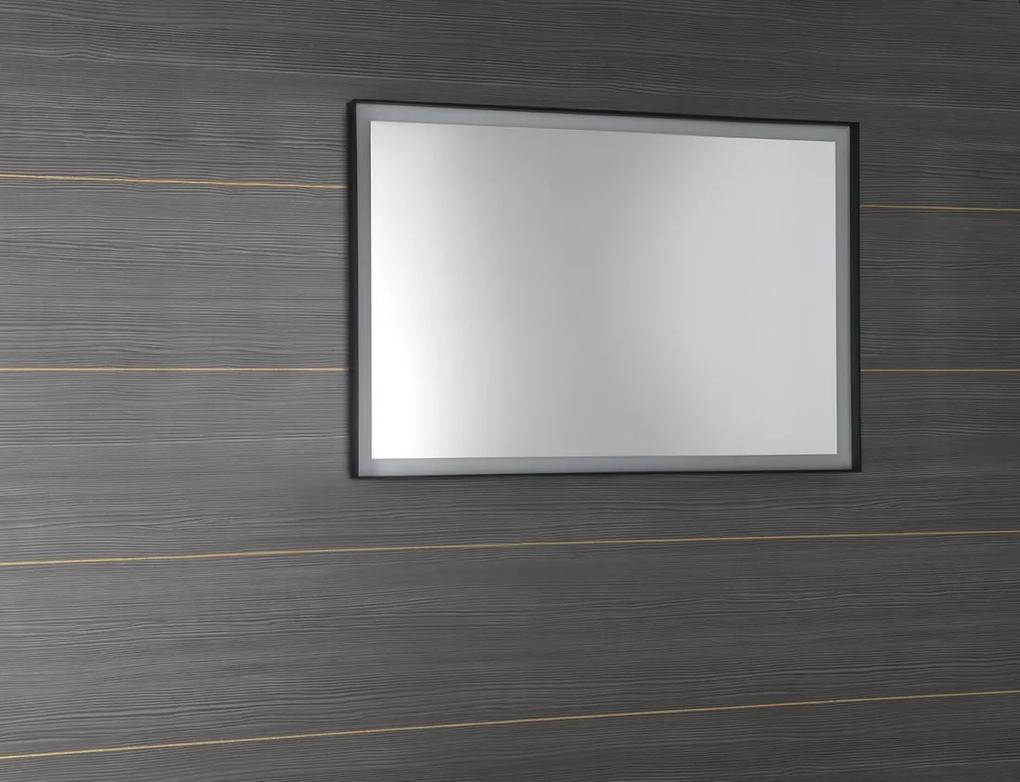 Sapho Sort LED spiegel 100x70cm mat zwart