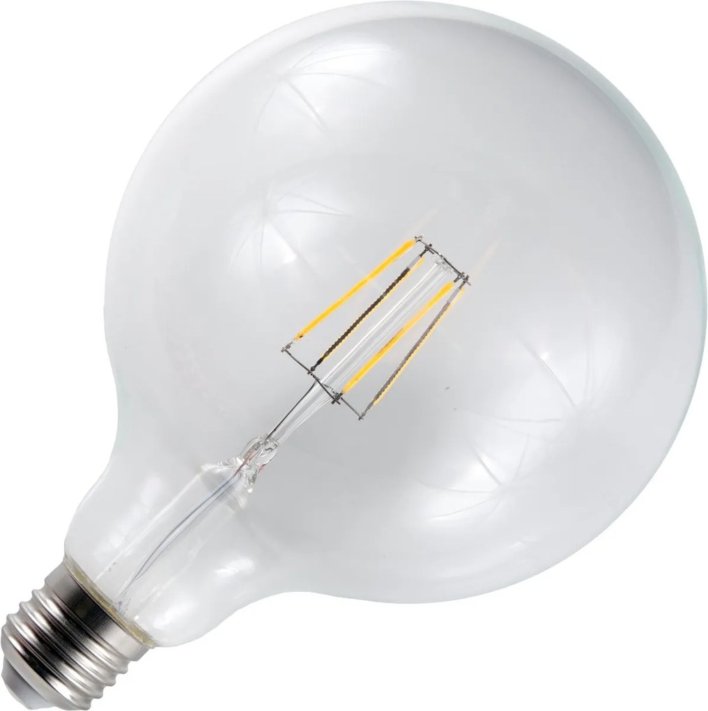 Schiefer led filament e27 bol 4.5w g125x180mm 2700k helder dimbaar