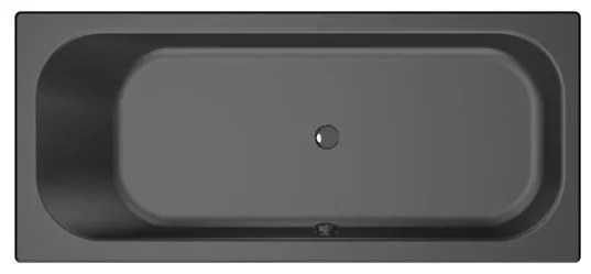 Xenz Aruba Ligbad - 180x80x48 - afvoer Midden - acryl - ebony 6891-29