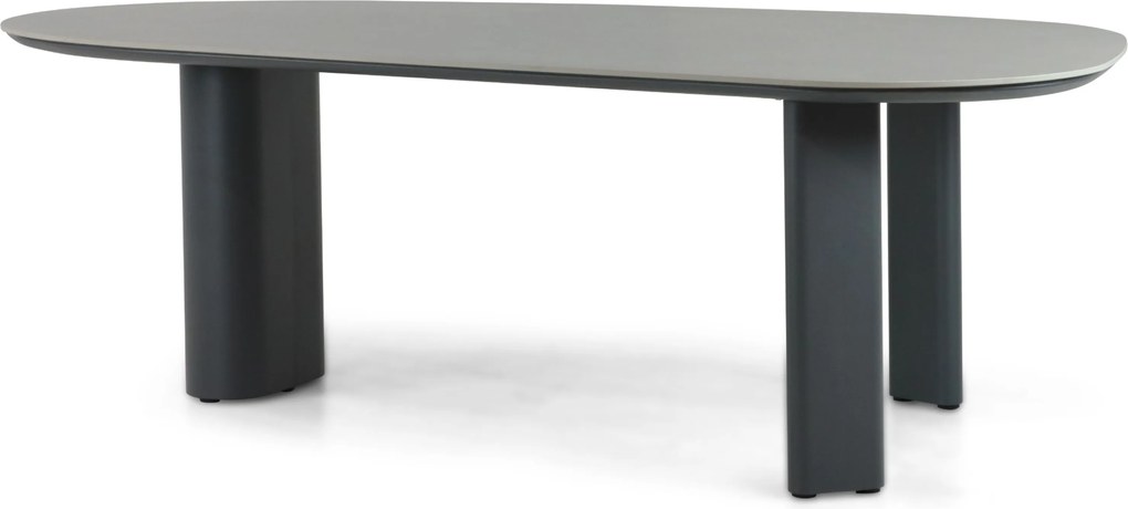 Dining Tuintafel 240 x 120 cm Grijs Weave
