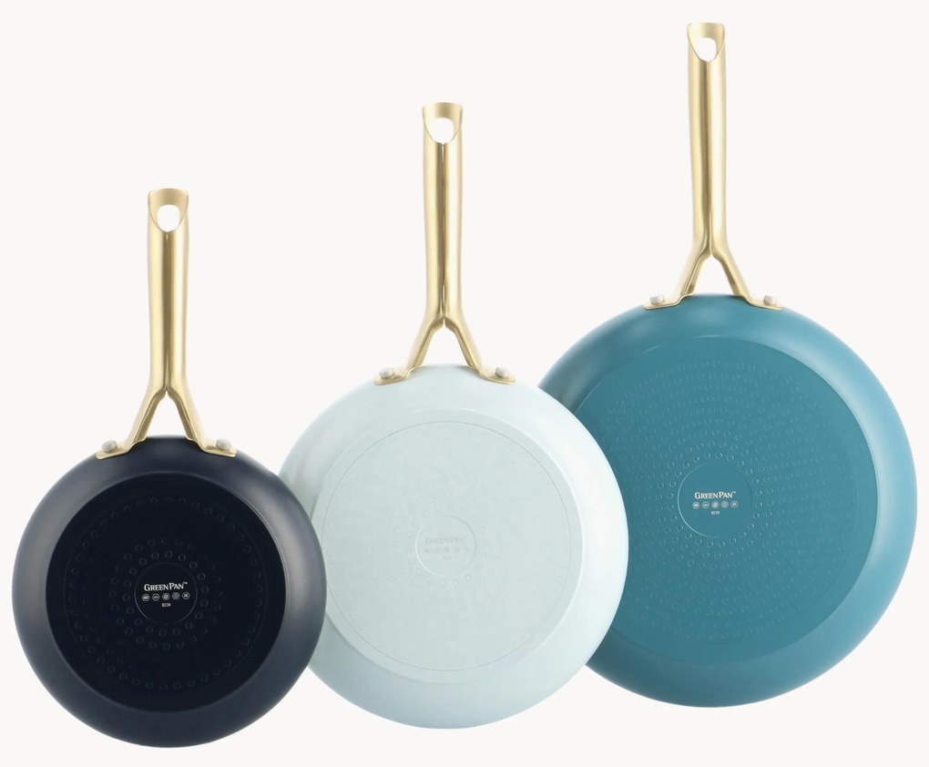 Koekenpannen Shades met antiaanbaklaag, 3-delig