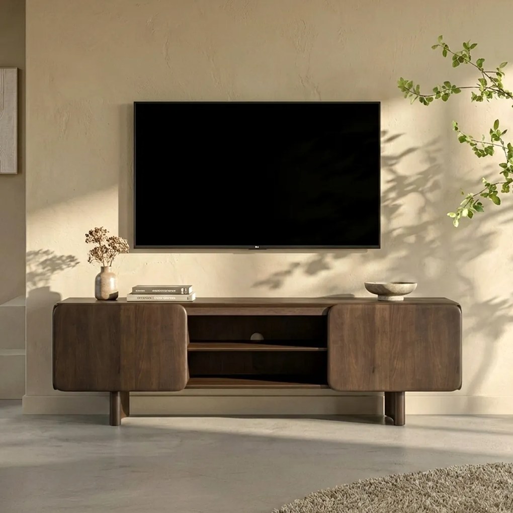 Retro Tv-meubel Hout 160 Cm - 160x40x55cm.