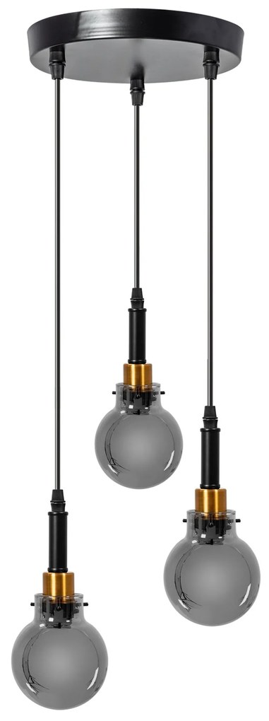 Hanglamp APP1125-3CP Zwart Goud