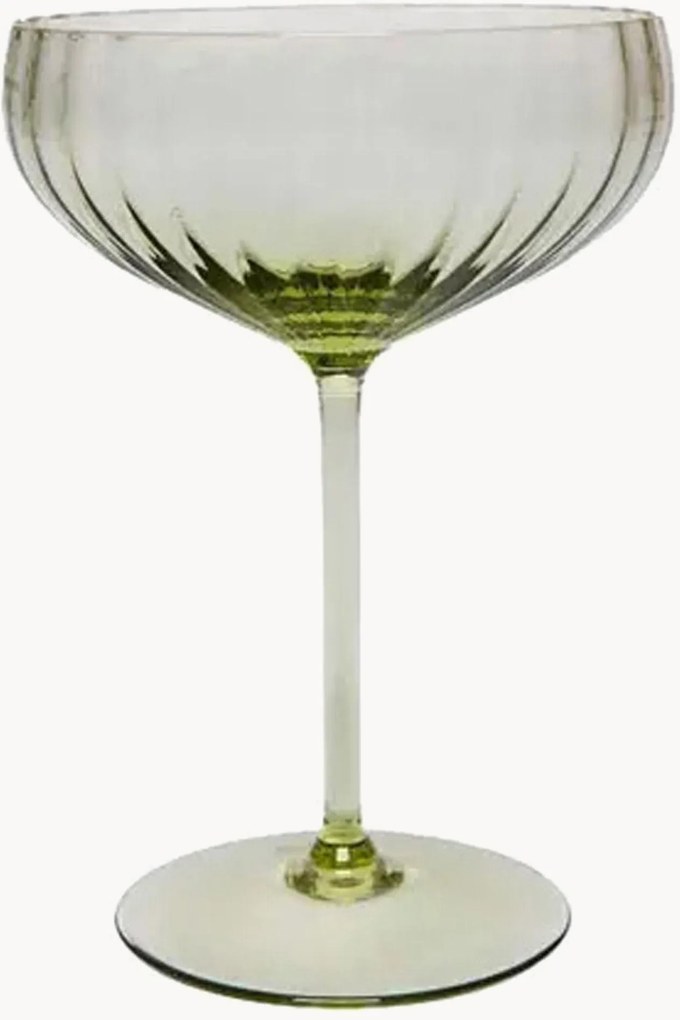 Mondgeblazen champagneglazen Lyon, 2-delig
