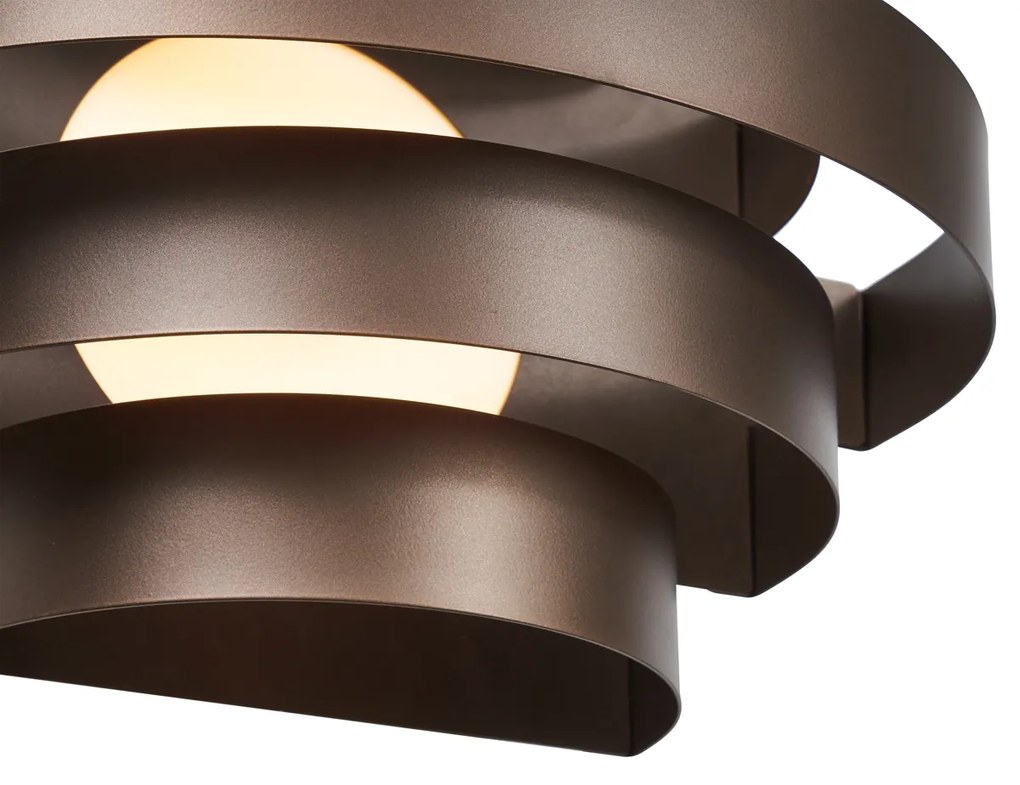 Moderne wandlamp brons incl. LED 3-staps dimbaar - Lines Modern Binnenverlichting Lamp