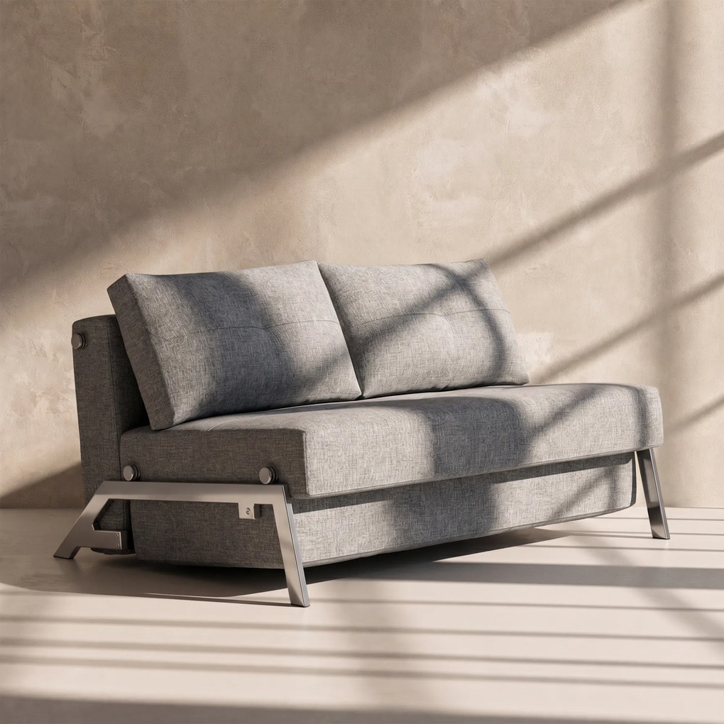 Innovation Living Cubed 160 Chrome Tweepersoons Slaapbank 160
