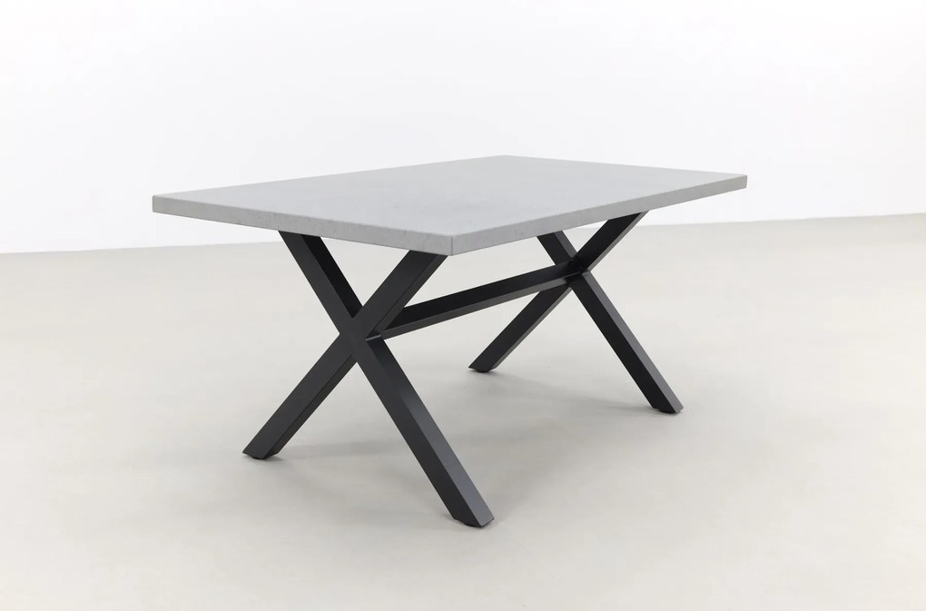 Verona betonlook tuintafel 160 x 90 cm. - Black OP=OP