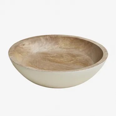 Decoratieve Schaal Van Mangohout Fruela Ø25 Cm - Sklum