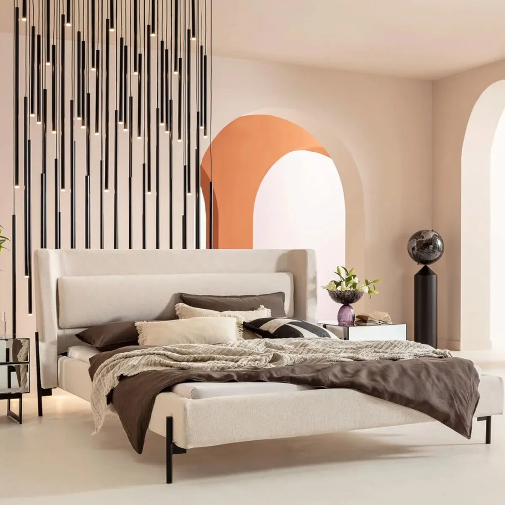 Kare Design Tivoli Gestoffeerd Bed Beige 180 Cm