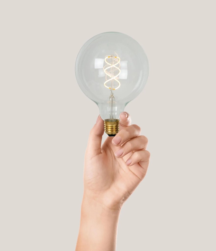 Lucide Bulb dimbare LED lamp 2200K E27 5W 12.5cm transparant