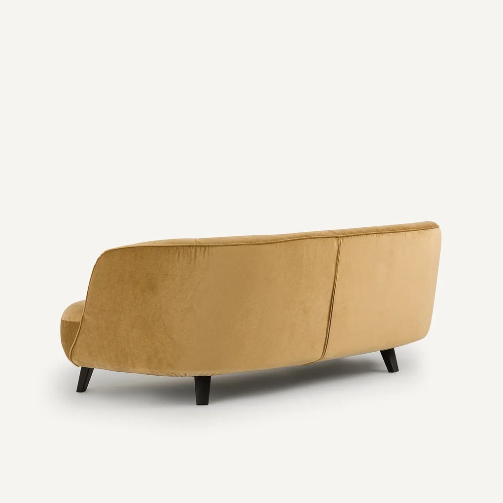 XS zitbank in linnen fluweel, Rosebury, ontwerp door Emmanuelle Gallina