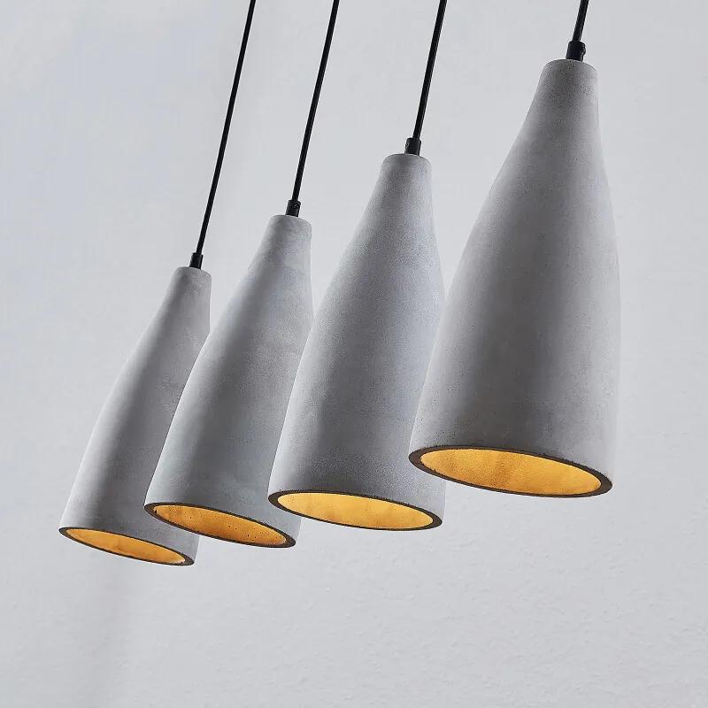 Sanne beton-hanglamp, 4-lamps - lampen-24