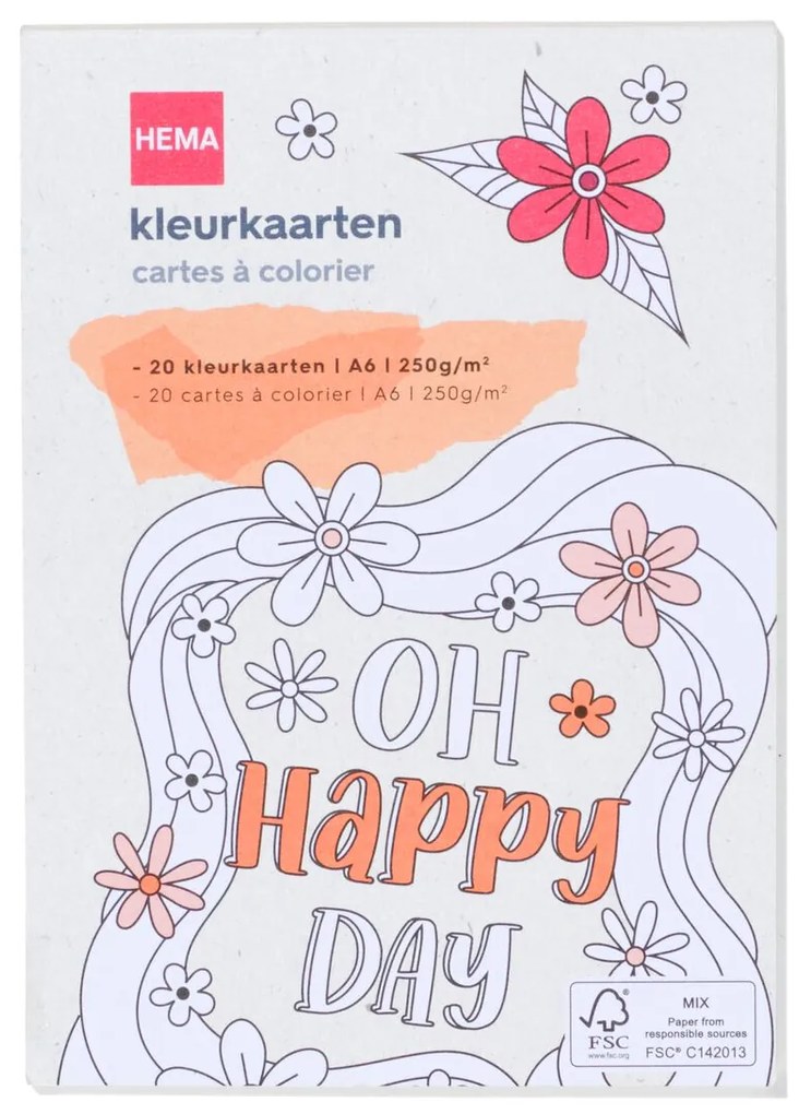 HEMA Kleurkaarten Met Quotes A6