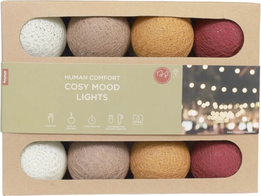 Human Comfort Lichtsnoer LED 5m - 20 lampen - warm wit licht - Vulcano