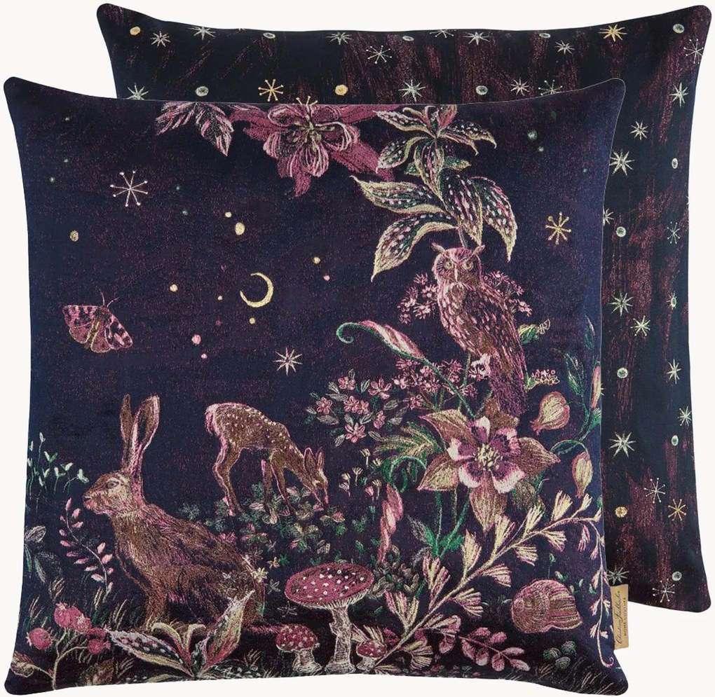 Omkeerbare jacquard kussenhoes Magic Forest