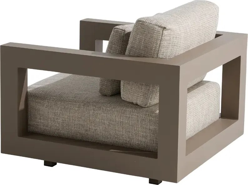 4 Seasons Outdoor Metropolitan loungestoel Mocca Loungestoel beige weerbestendig