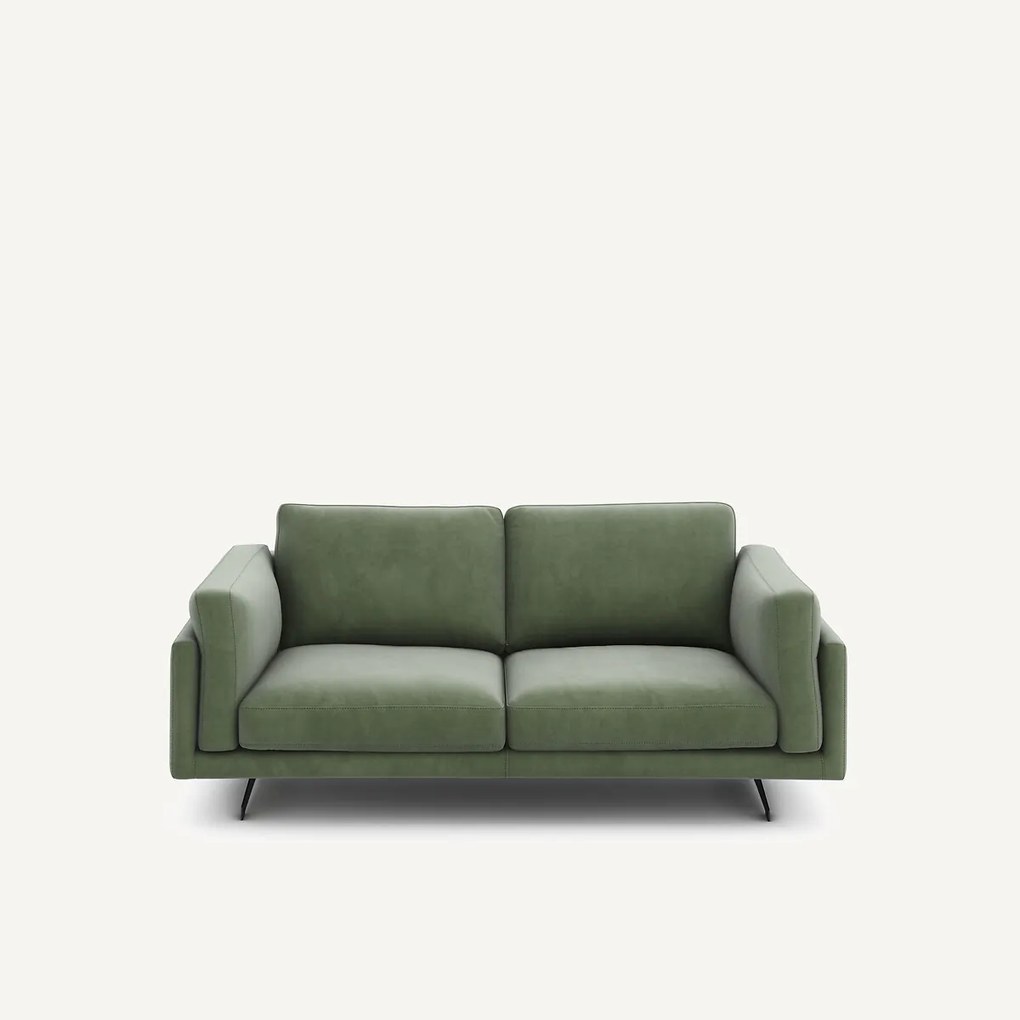 Bank in fluweel, 2-zit, César