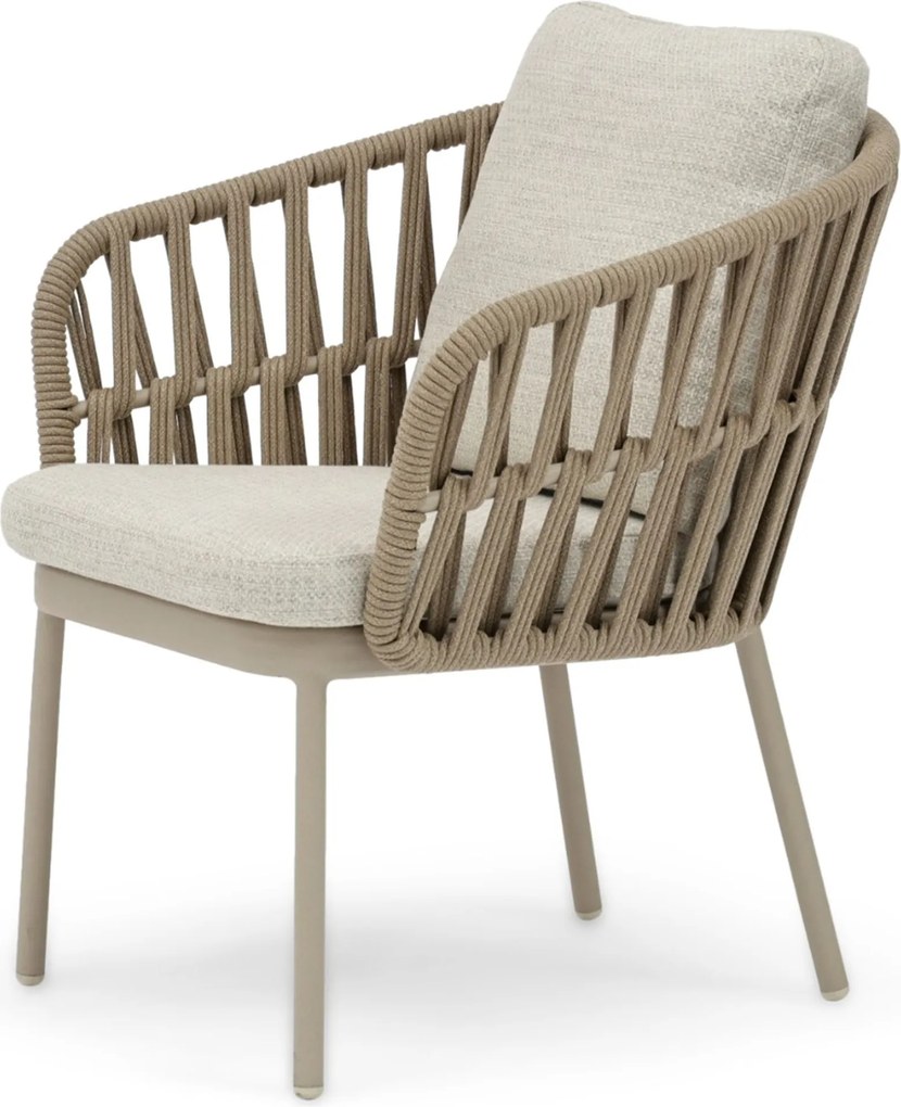 Tuinset 6 personen 150 cm Rope Zand/Beige Coco Elara/Xento