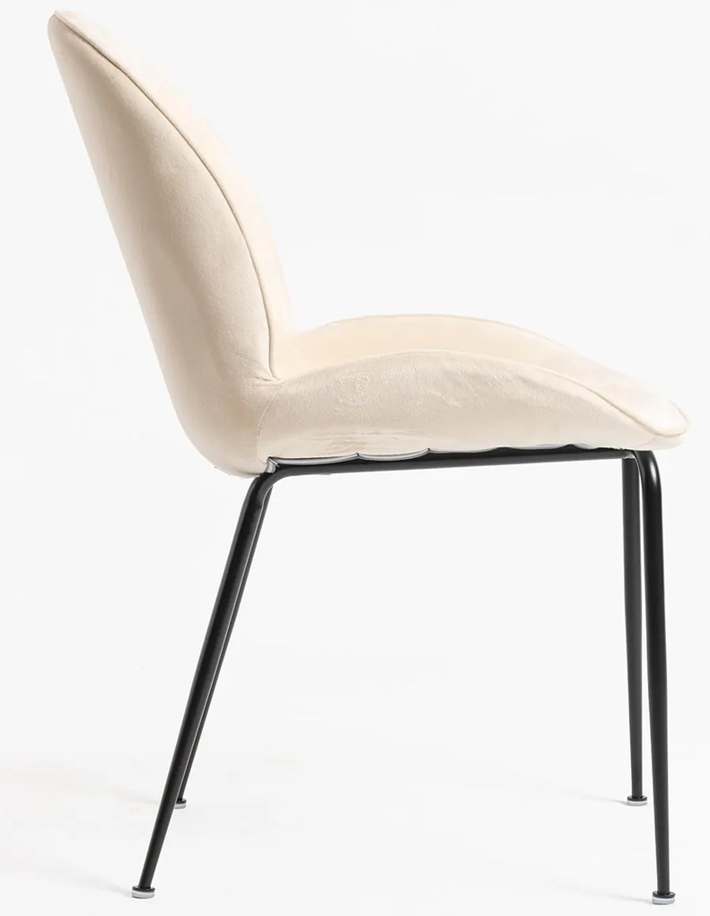 Bille Zwart Fluwelen Stoel